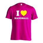  гандбол футболка одежда короткий рукав I LOVE HANDBALL 160 и меньше тренировка надеты ( Pro teji)
