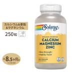 ソラレー カルシウム マグネシウム 亜鉛 ベジタブルカプセル 250粒 Solaray Calcium Magnesium Zinc ダイエット 健康