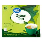 [woru mart бренд ] Great value зеленый чайный пакетик 40 штук входит Great Value Green Tea Bags, 2.5 oz, 40 Cou ваш заказ 