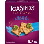 to- -тактный Flat хлеб si- соль & оливковый масло cracker party снэки 246g Toasteds Flatbreads Sea Salt and ваш заказ 