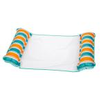  ваш заказ aqua отдых 4-in-1mon tray гамак бассейн float зеленовато-голубой | orange полоса выдерживаемая нагрузка примерно 113kg Aqua-Leisure 4-