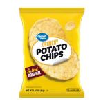  Great value соль тест оригинал Chris pi- картофель chip s64g Great Value Salted Original Crunchy Potato Chip ваш заказ 