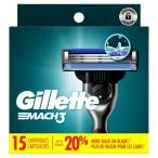 ji let Mach 3 бритва мужской kami санки бритва 15 шт Gillette Mach3 Men's Razor Blades, 15 Blade Refills [ ваш заказ 