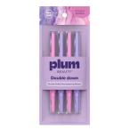  слива вид ti двусторонний лицевой кожа 4шт.@Plum Beauty Double-Sided Facial Razors 4ct [. приобретенный товар ]. брать . ваш заказ 