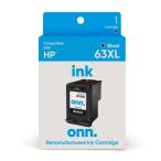  ваш заказ on HP63XL воспроизведение чернильный картридж черный onn HP 63XL Printer Ink Cartridge, Black (Remanu