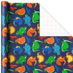  ваш заказ отверстие Mark упаковка бумага Dinosaur рисунок Hallmark Roll Wrap Dinosaur