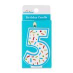  ваш заказ [woru mart бренд ] вес u selection plate номер свеча 5 темно синий fetiMulticolor Confetti Number 5 B