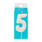  ваш заказ [woru mart бренд ] вес u selection plate номер свеча 5 Aurora Iridescent Number 5 Birthday Cand