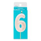  ваш заказ [woru mart бренд ] вес u selection plate номер свеча 6 Aurora Iridescent Number 6 Birthday Cand