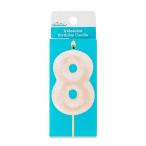  ваш заказ [woru mart бренд ] вес u selection plate номер свеча 8 Aurora Iridescent Number 8 Birthday Cand