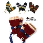 ショッピングGマーク 手袋 レディース 指 ミトン 紐付き ジムマスター gym maste 手編みミトングローブ レディース メンズ G4499747 レトロ 秋 冬 秋冬