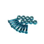 COLOR SKATEBOARDS HARDWERE 7/8 дюймовый ALLEN шестиугольник BLUE болт винт анодированный алюминий цвет скейтборд 