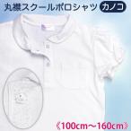 スクール  ポロシャツ スクールシャツ ニットブラウス 丸衿 半袖 メール便送料無料 前立て内側にレース付き 女子 100cm  110cm 120cm 130cm 140cm 150cm 160cm