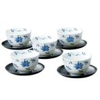 美濃焼/JAPAN　湯呑　華唐草 茶托付