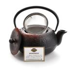 ショッピング南部鉄瓶 岩手県伝統工芸 南部鉄器 鉄瓶 急須丸もみじ 約400ml　