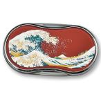 山中漆器　漆芸LEDルーペ　波（Ｒ）巾着袋付　レンズを引き出すとライトが付きます。＜拡大鏡　ギフト　 ...