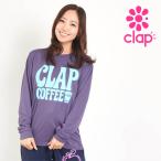 clapクラップ 新作 フィットネス ウェア レディース トップス ロングスリーブ CLAP COFFEE DRY LS TEE M/フリーサイズ 2025 トレーニングウェア ダンス ジム