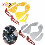 【並行輸入品】 CNCバイク フロントフットレスト フットレスト ペダルプレート 滑り止めマット ヤマハTMAX500 08-11 2008-2011用トリムステッカー