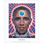 ALEX GREY アレックスグレイ ポスター「OBAMA」