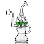 ショッピングパイレックス 5 Arms Chamber Recycler Dab Rig リサイクラー ダブリグ 24cm