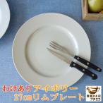 わけあり アイボリー 27cm リム プレート レンジ可 食洗機対応 美濃焼 日本製 アウトレット 大皿 洋食器 おしゃれ 人気 おすすめ パーティー ディナープレート
