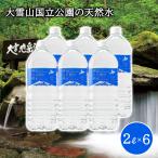 ショッピング水 2l 送料無料 北海道 大雪山国立公園の天然水 2L 6本入り 軟水 硬度94 ミネラルウォーター 天然水 おいしい水