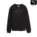[15 день -16 день 19 раз ][ официальный ] Puma PUMAwi мужской ESS украшен блестками стандартный Crew тренировочный женский 