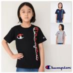 キッズ 半袖Tシャツ 子供服 縦ロゴ チャンピオン champion 国内正規品  男の子 スポーツ