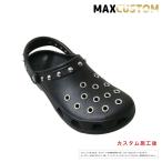 ショッピングCROCS クロックス パンク カスタム クラシック（ケイマン）黒 ブラック crocs custom サンダル メンズ レディース