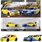 【在庫処分特価】BOX販売(8個入り) ホットウィール(Hot Wheels) プレミアム 2パック 99 ホンダ シビック タイプR(EK9)/ホンダ シビック タイプR JBL00