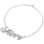 Yahoo! Yahoo!ショッピング(ヤフー ショッピング)K10ホワイトゴールド メッセージブレスレット Happy 安い オーダー