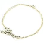 Yahoo! Yahoo!ショッピング(ヤフー ショッピング)K10イエローゴールド メッセージブレスレット Love 安い オーダー