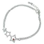 Yahoo! Yahoo!ショッピング(ヤフー ショッピング)1月誕生石 シルバー ガーネットアンクレット 星スター 安い オーダー