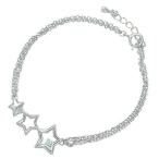 Yahoo! Yahoo!ショッピング(ヤフー ショッピング)3月誕生石シルバー アクアマリンアンクレット 星スター 安い オーダー