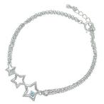 Yahoo! Yahoo!ショッピング(ヤフー ショッピング)トパーズ ブルートパーズ アンクレット 11月誕生石 星 スター 安い オーダー