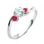 エンゲージリング 婚約指輪 ダイヤモンド ダイヤ プラチナ リング ルビー オーダー