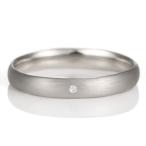Yahoo! Yahoo!ショッピング(ヤフー ショッピング)結婚指輪 マリッジリング プラチナ つや消し マット 甲丸 天然石 ダイヤモンド オーダー