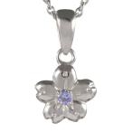 Yahoo! Yahoo!ショッピング(ヤフー ショッピング)ネックレス レディース 天然石 12月 誕生石 タンザナイト ペンダント ネックレス フラワー さくら 桜 オーダー