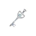 Yahoo! Yahoo!ショッピング(ヤフー ショッピング)トパーズ ブルートパーズ ネックレス キー オーダー