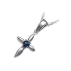 Yahoo! Yahoo!ショッピング(ヤフー ショッピング)ネックレス レディース 天然石 サファイア ネックレス サファイア 9月誕生石 サファイア ネックレス クロス プレゼント オーダー