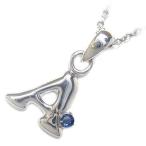 Yahoo! Yahoo!ショッピング(ヤフー ショッピング)ネックレス レディース 天然石 サファイア ネックレス イニシャル A イニシャル 9月誕生石 ネックレス CanCam掲載 オーダー