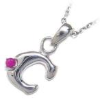 Yahoo! Yahoo!ショッピング(ヤフー ショッピング)ネックレス レディース 天然石 イニシャル C イニシャル 7月誕生石ルビーペンダント ネックレス CanCam掲載 オーダー