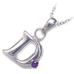Yahoo! Yahoo!ショッピング(ヤフー ショッピング)ネックレス レディース 天然石 イニシャル D イニシャル 2月誕生石 アメジストペンダント ネックレス CanCam掲載 オーダー
