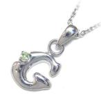 Yahoo! Yahoo!ショッピング(ヤフー ショッピング)ネックレス レディース 天然石 イニシャル G イニシャル 8月誕生石ペリドットペンダント ネックレス CanCam掲載 オーダー