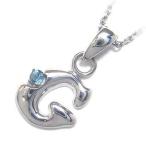 Yahoo! Yahoo!ショッピング(ヤフー ショッピング)ネックレス レディース 天然石 イニシャル G イニシャル 11月誕生石ブルートパーズペンダント ネックレス CanCam掲載 オーダー