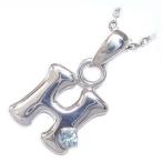 Yahoo! Yahoo!ショッピング(ヤフー ショッピング)ネックレス レディース 天然石 イニシャル H イニシャル 3月誕生石アクアマリンペンダント ネックレス CanCam掲載 オーダー
