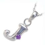 Yahoo! Yahoo!ショッピング(ヤフー ショッピング)ネックレス レディース 天然石 イニシャル J イニシャル 2月誕生石 アメジストペンダント ネックレス CanCam掲載 オーダー