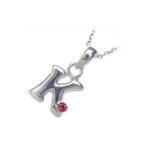 Yahoo! Yahoo!ショッピング(ヤフー ショッピング)ネックレス レディース 天然石 イニシャル K イニシャル 1月誕生石ガーネットペンダント ネックレス CanCam掲載 オーダー