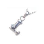 Yahoo! Yahoo!ショッピング(ヤフー ショッピング)ネックレス レディース 天然石 イニシャル L イニシャル 3月誕生石アクアマリンペンダント ネックレス CanCam掲載 オーダー