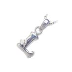 Yahoo! Yahoo!ショッピング(ヤフー ショッピング)ネックレス レディース 天然石 イニシャル L イニシャル 6月誕生石ムーンストーンペンダント ネックレス CanCam掲載 オーダー